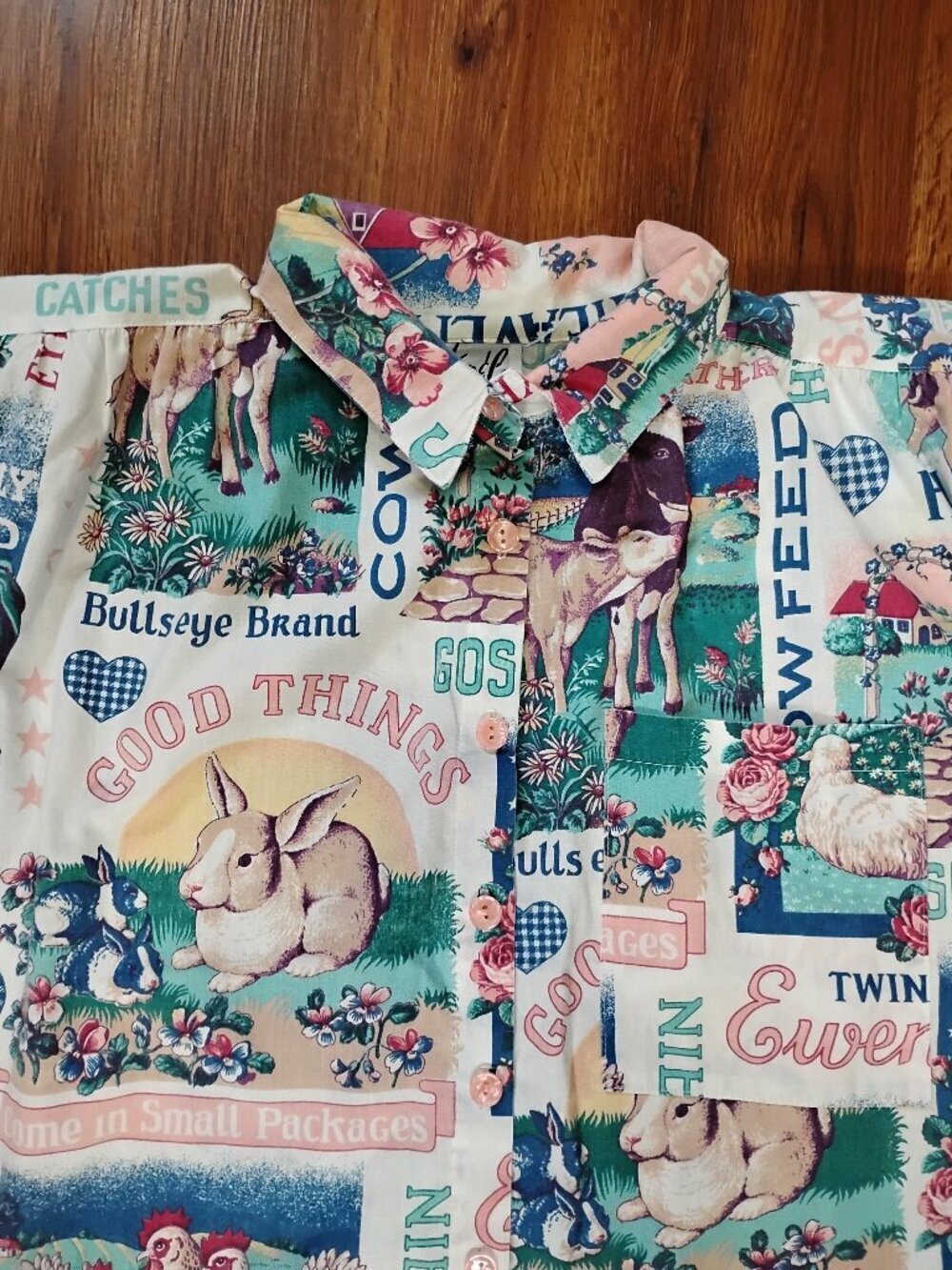 Vintage Tap & Co. Cottage Core AOP Button Shirt